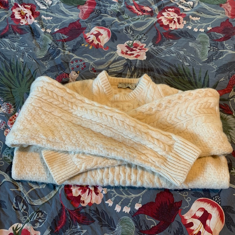 Irish Wool Fisherman’s Sweater - Picture 2 of 7